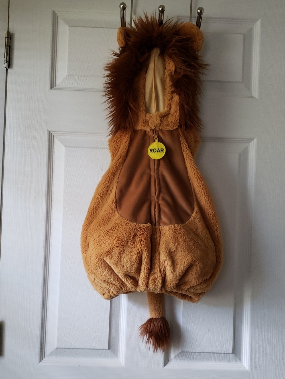 Cute Kids Lion Costume Hoodie - Brown